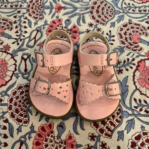 FootMates Pink Sandals with Double Buckle Straps